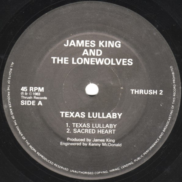 James King And The Lonewolves : Texas Lullaby (12", EP)