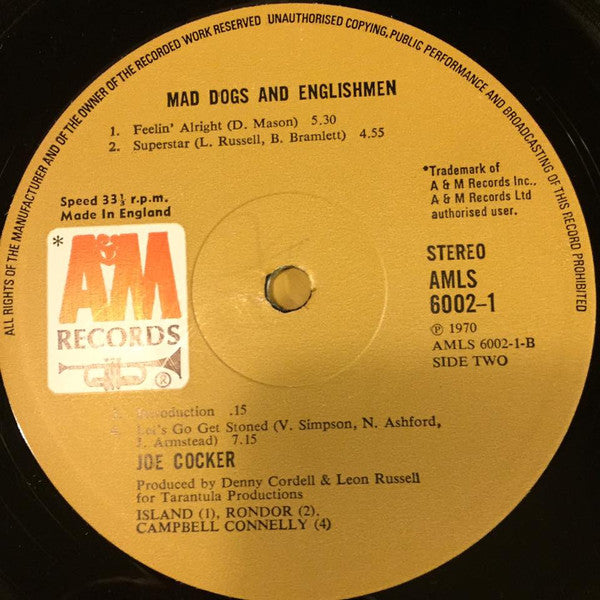 Joe Cocker : Mad Dogs & Englishmen (2xLP, Album, RP, Fol)