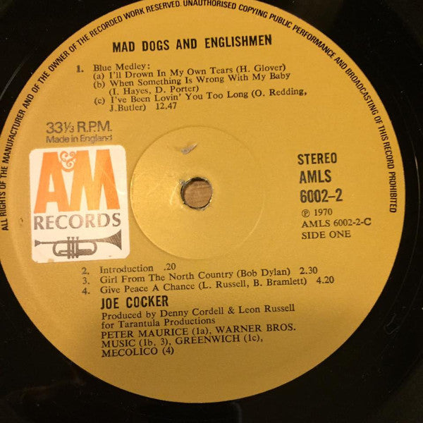 Joe Cocker : Mad Dogs & Englishmen (2xLP, Album, RP, Fol)