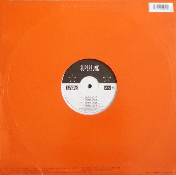 Superfunk : Come Back (12", Par)
