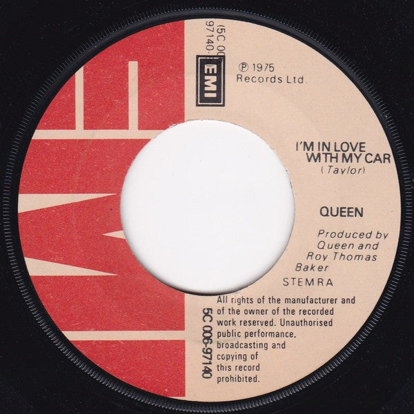 Queen : Bohemian Rhapsody (7", Single, Com)