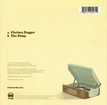 The Fratellis : Chelsea Dagger (8", Single, Whi)