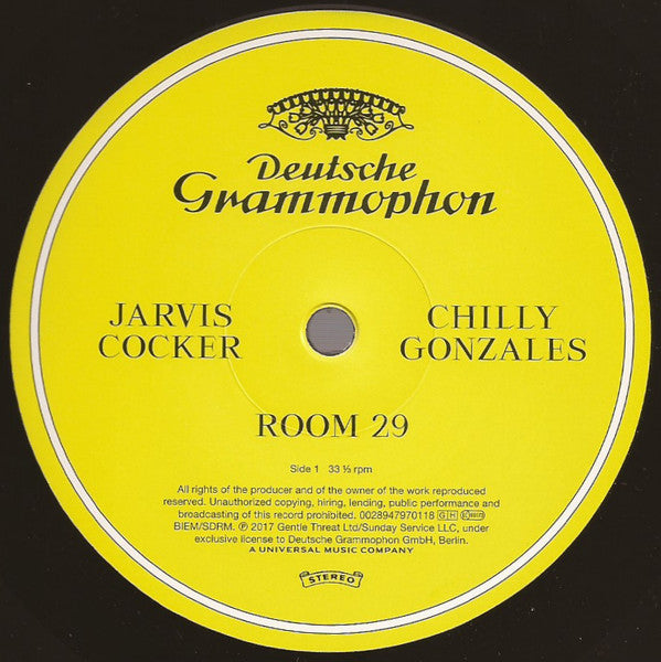 Jarvis Cocker, Chilly Gonzales : Room 29 (LP, 180)