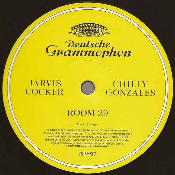 Jarvis Cocker, Chilly Gonzales : Room 29 (LP, 180)