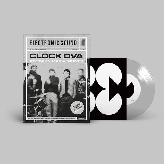 Electronic Sounds - Clock DVA + ‘4 Hours’ / ‘Sensorium’ industrial grey vinyl seven-inch single