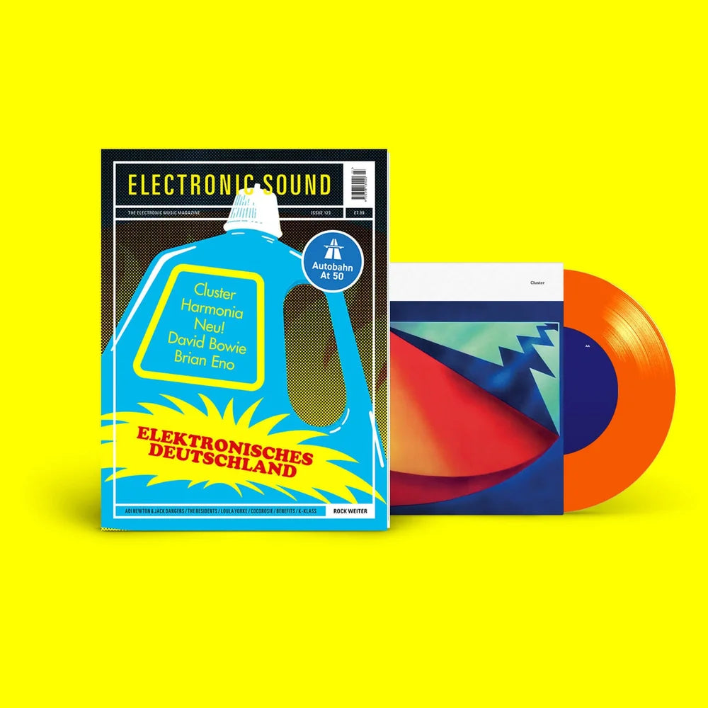 Electronic Sound - Elektronisches Deutschland + Cluster orange vinyl single