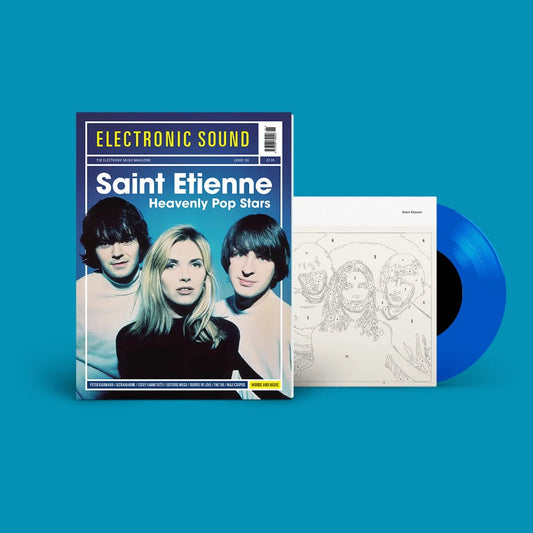 Electronic Sound - Saint Etienne + ‘Glad / ’Only Love Can Break Your Heart‘ blue vinyl seven-inch single